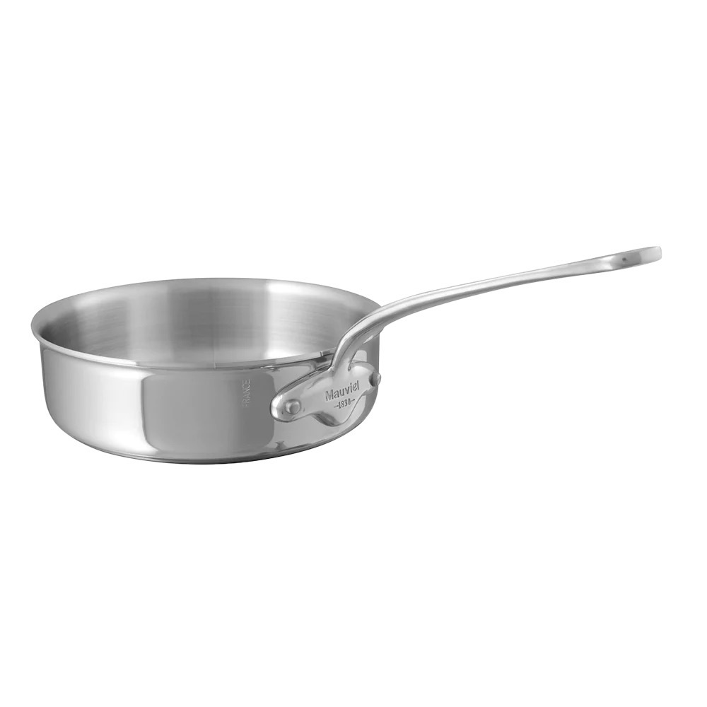 New MAUVIEL 1830 M'COOK 5-Ply Saute Pan With Cast Stainless Steel Handle, 3.2-Qt